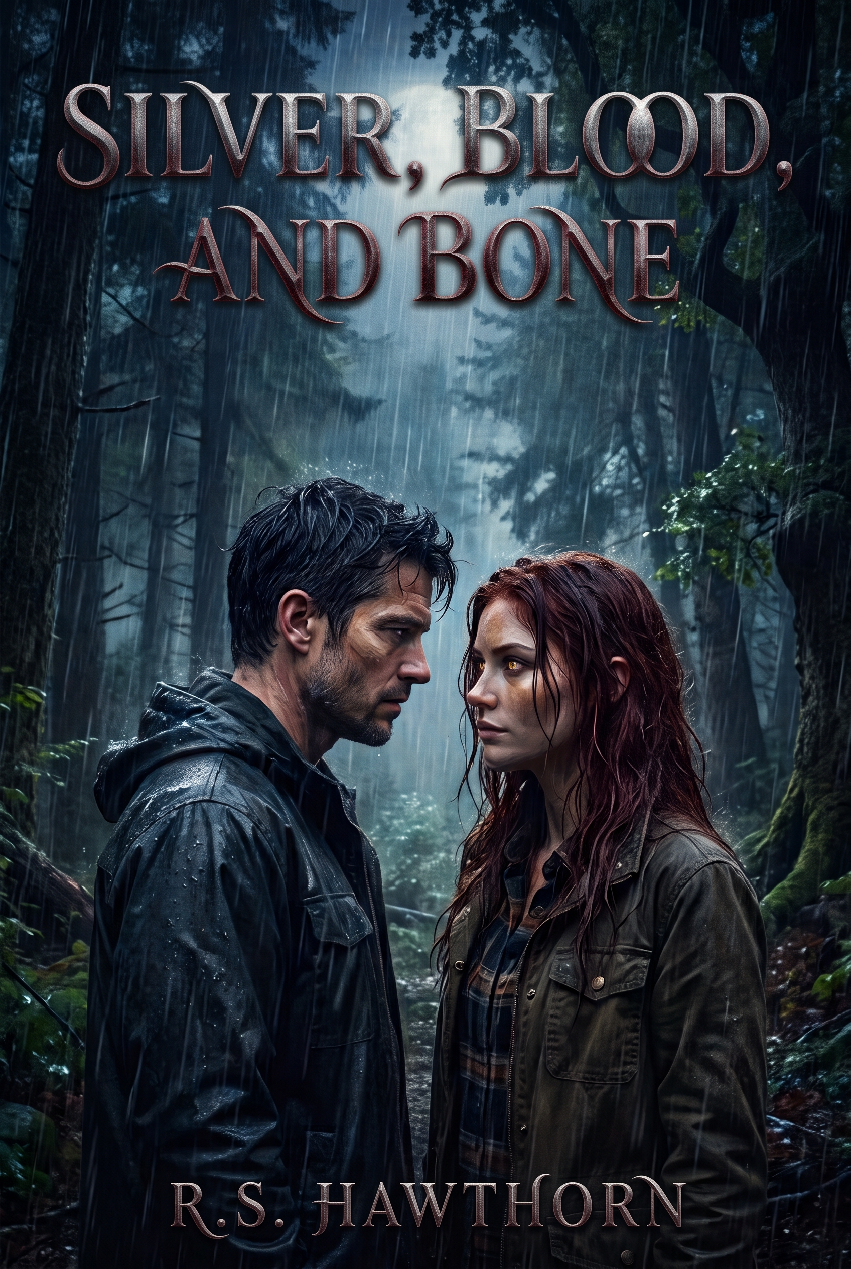 Silver, Blood, and Bone Book Cover by R.S. Hawthorn